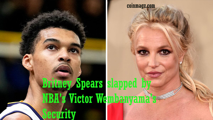 Shocking😱 : Britney Spears slapped by NBA player Victor Wembanyama’s security guard